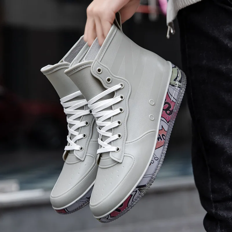 Men Rain Boots Fashion Trendy  - đánh giá và giá Fishing Boots