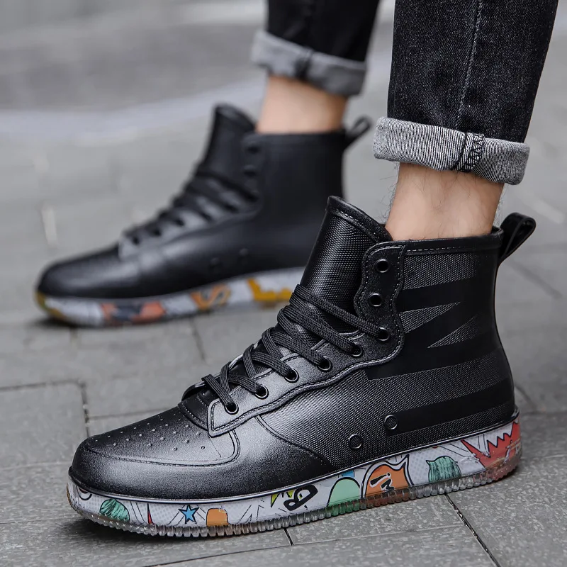 Men Rain Boots Fashion Trendy  - đánh giá và giá Fishing Boots