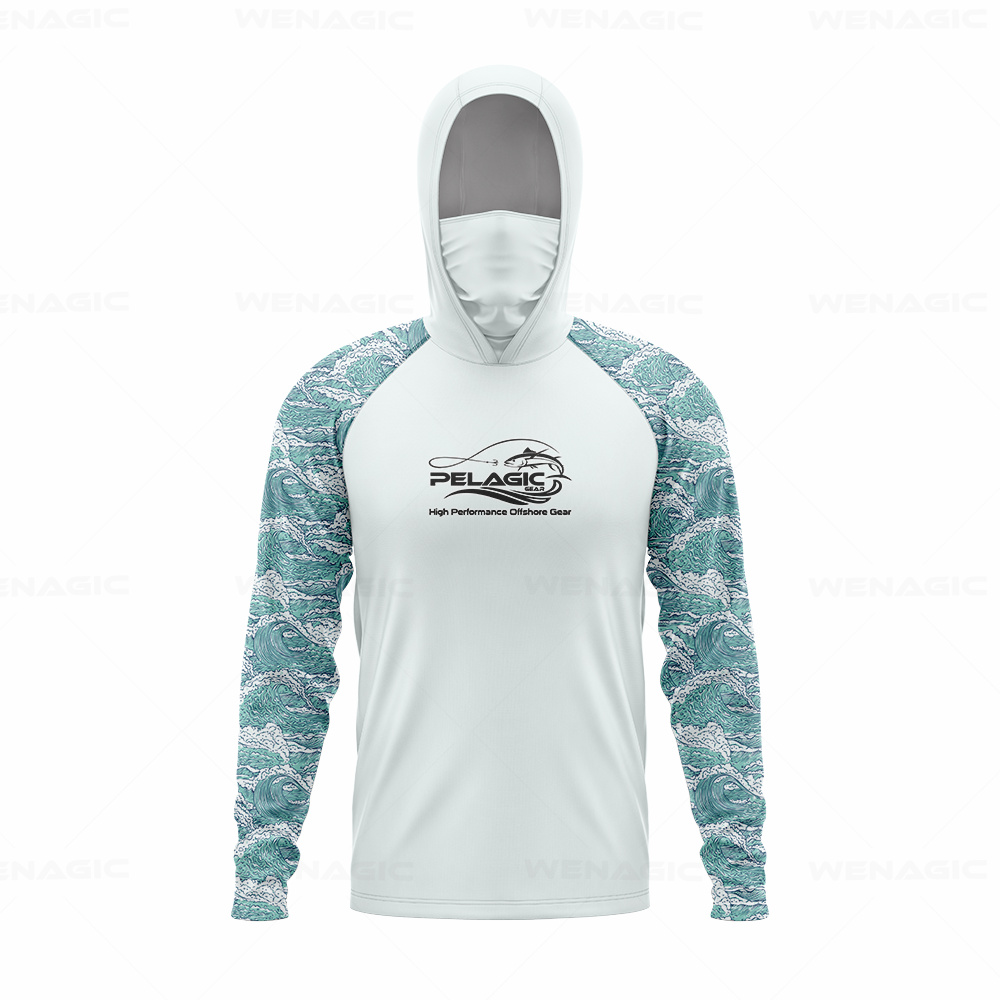 pelagic gear Men Hood Fishing  - đánh giá và giá Fishing Shirt Uv Protection