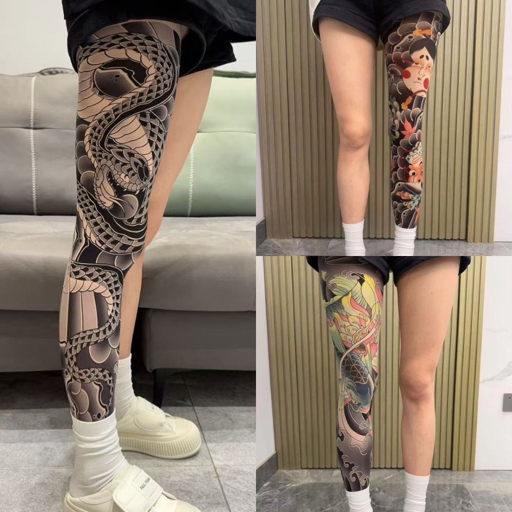 Full Leg Fake Tattoo Socks Pri - đánh giá và giá Fishing Socks