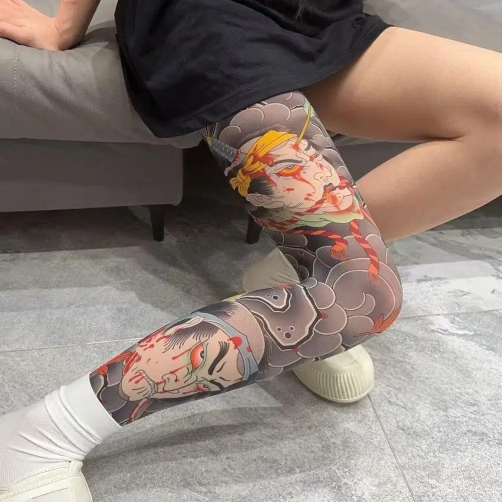 Full Leg Fake Tattoo Socks Pri - đánh giá và giá Fishing Socks