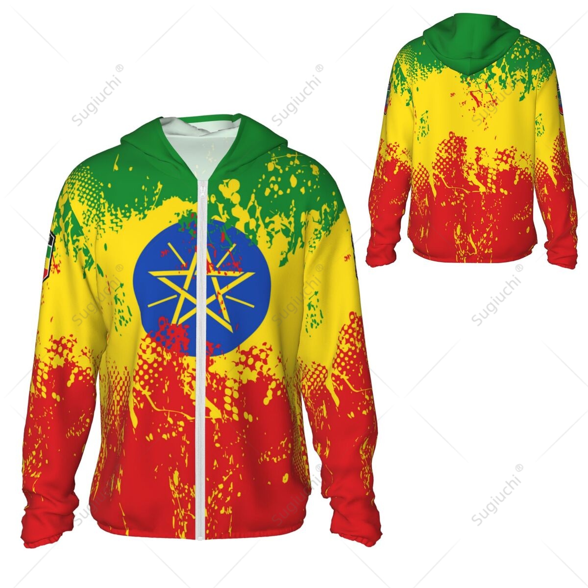 Ethiopia Flag Sun Protection H - đánh giá và giá Fishing Hoodie