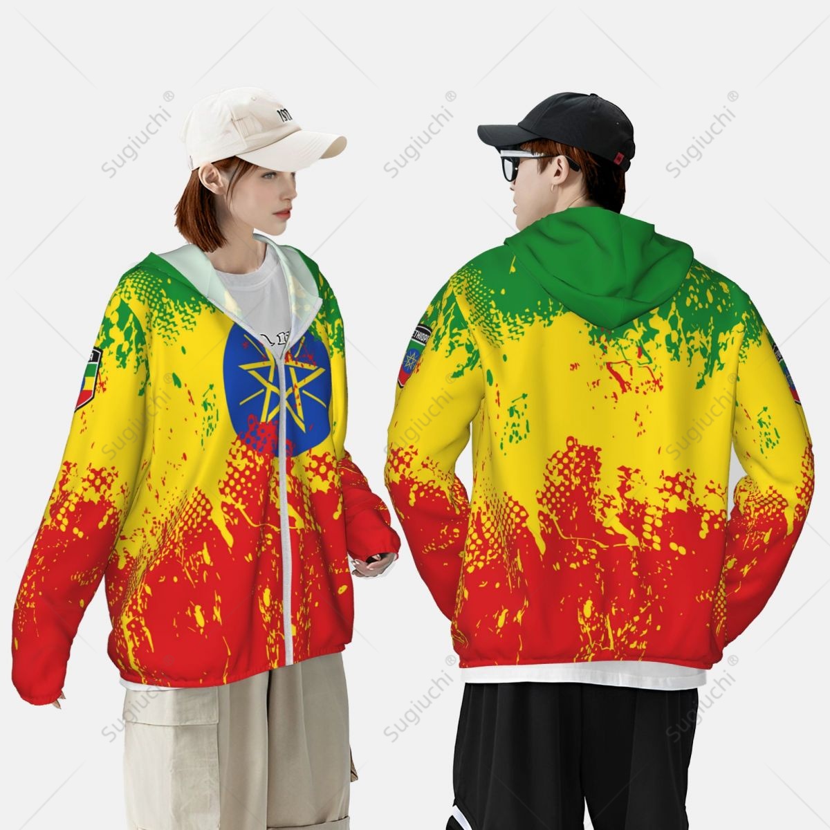 Ethiopia Flag Sun Protection H - đánh giá và giá Fishing Hoodie