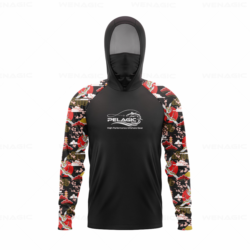 pelagic gear Men Hood Fishing  - đánh giá và giá Fishing Shirt Uv Protection