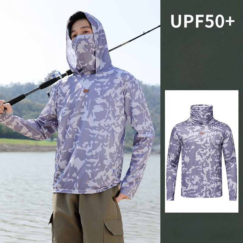 Fishing Shirt Hooded Men Sunsc - đánh giá và giá Fishing Shirt Uv Protection