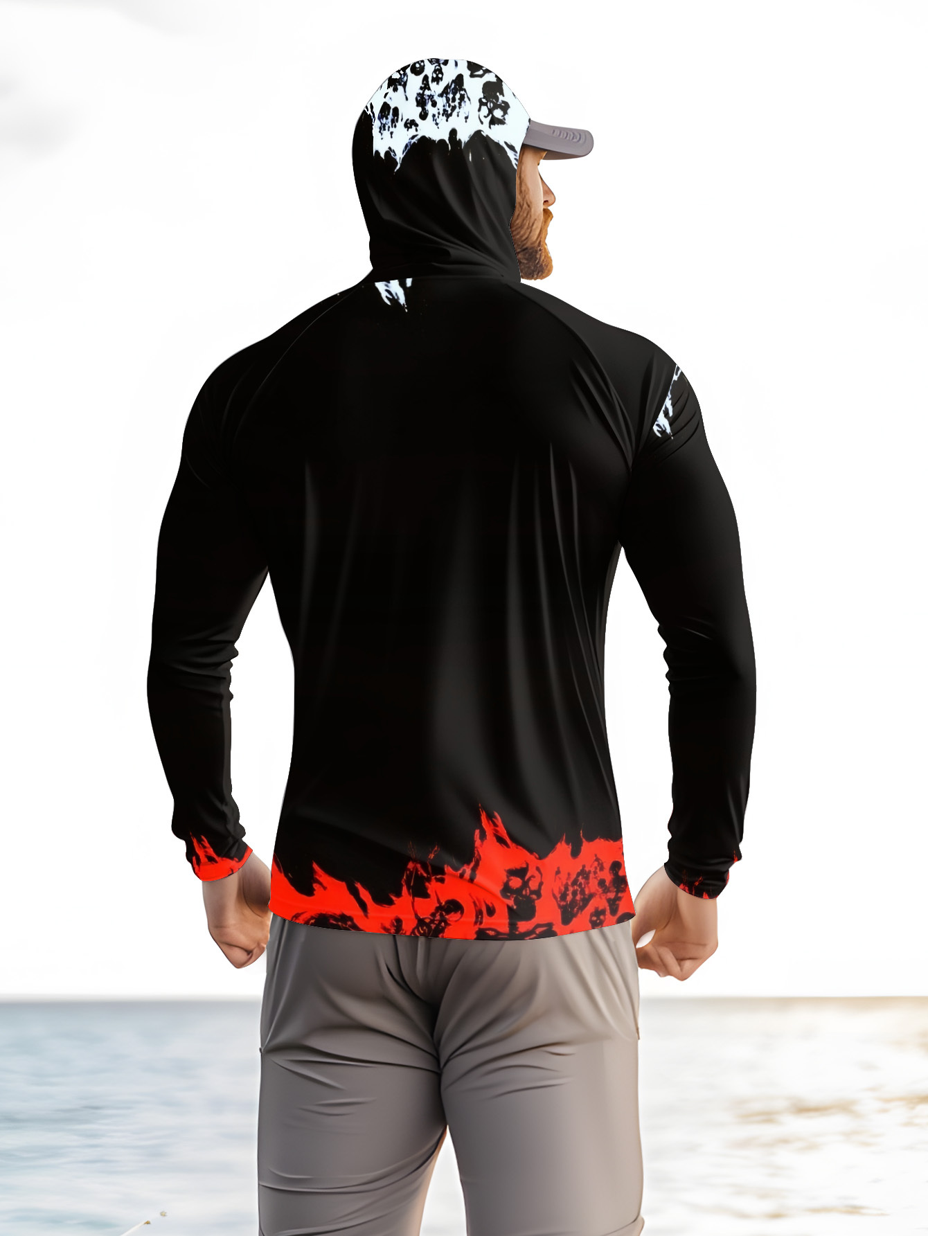 Men Hood Fishing Shirt long sl - đánh giá và giá Fishing Hoodie