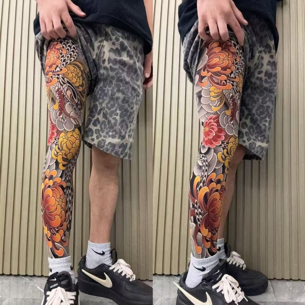 Full Leg Fake Tattoo Socks Pri - đánh giá và giá Fishing Socks