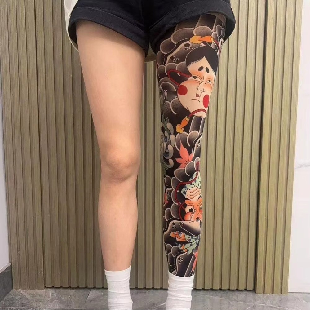 Full Leg Fake Tattoo Socks Pri - đánh giá và giá Fishing Socks
