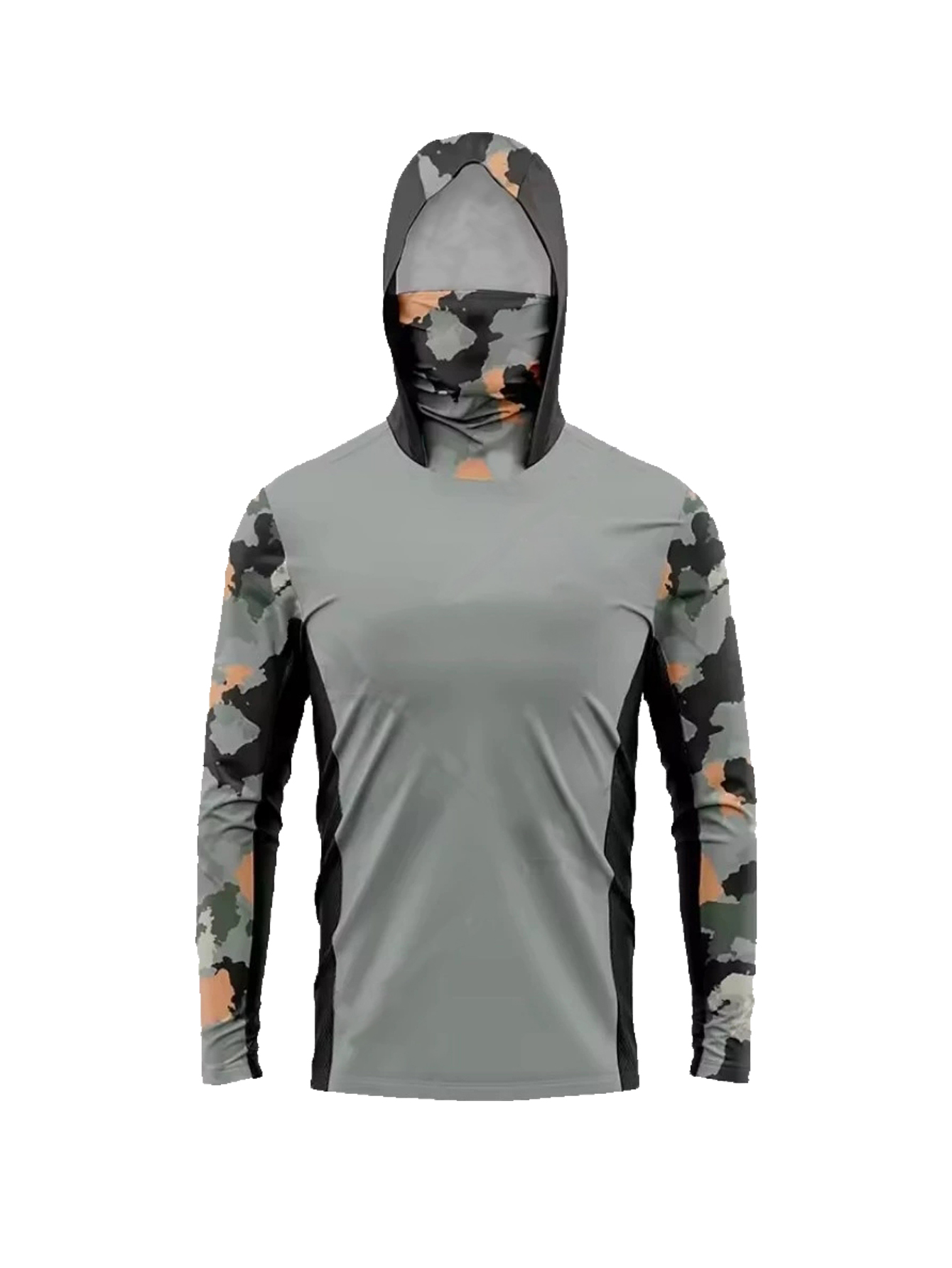 Ocean Blue Digital Brushstroke - đánh giá và giá Fishing Hoodie