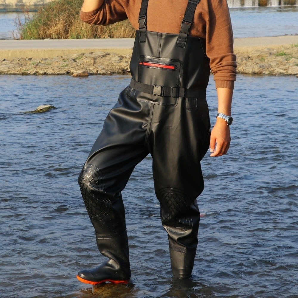 Useful PVC Fishing Suit Double - đánh giá và giá Fishing Pants Waterproof