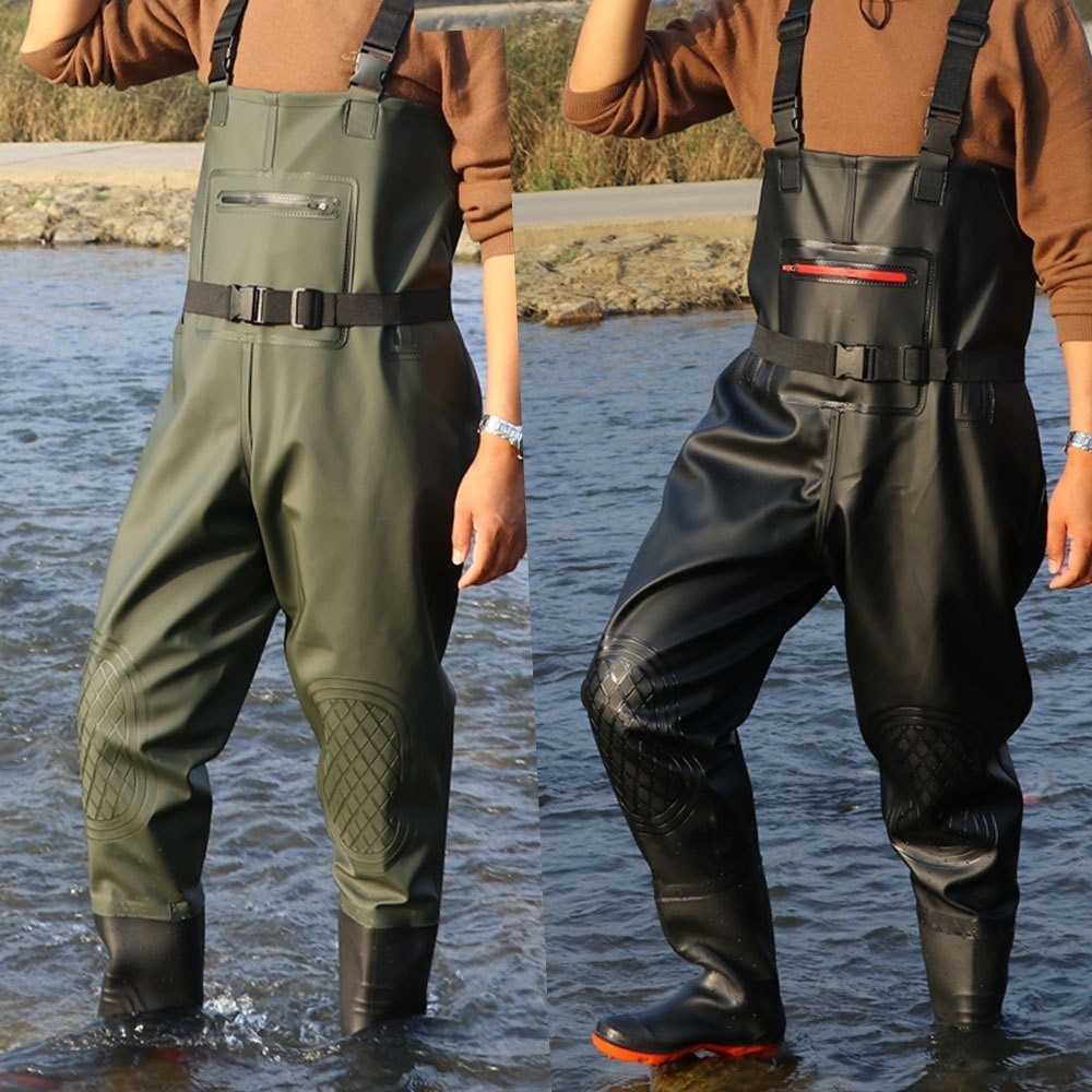 Useful PVC Fishing Suit Double - đánh giá và giá Fishing Pants Waterproof