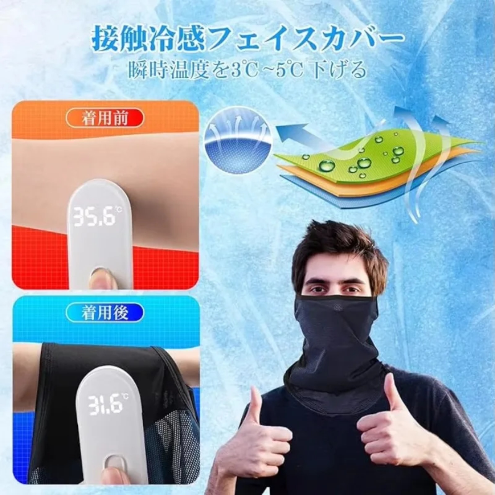 Goture UPF50+ UV Protection Co - đánh giá và giá Fishing Mask Sun Protection