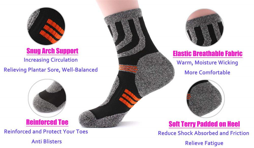 5 Pairs Socks Men Anti Blister - đánh giá và giá Fishing Socks