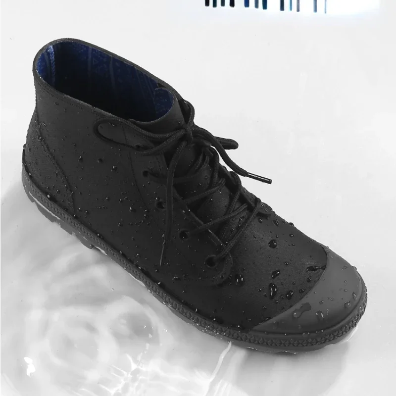 Winter Men Rain Boots Lace-up  - đánh giá và giá Fishing Boots