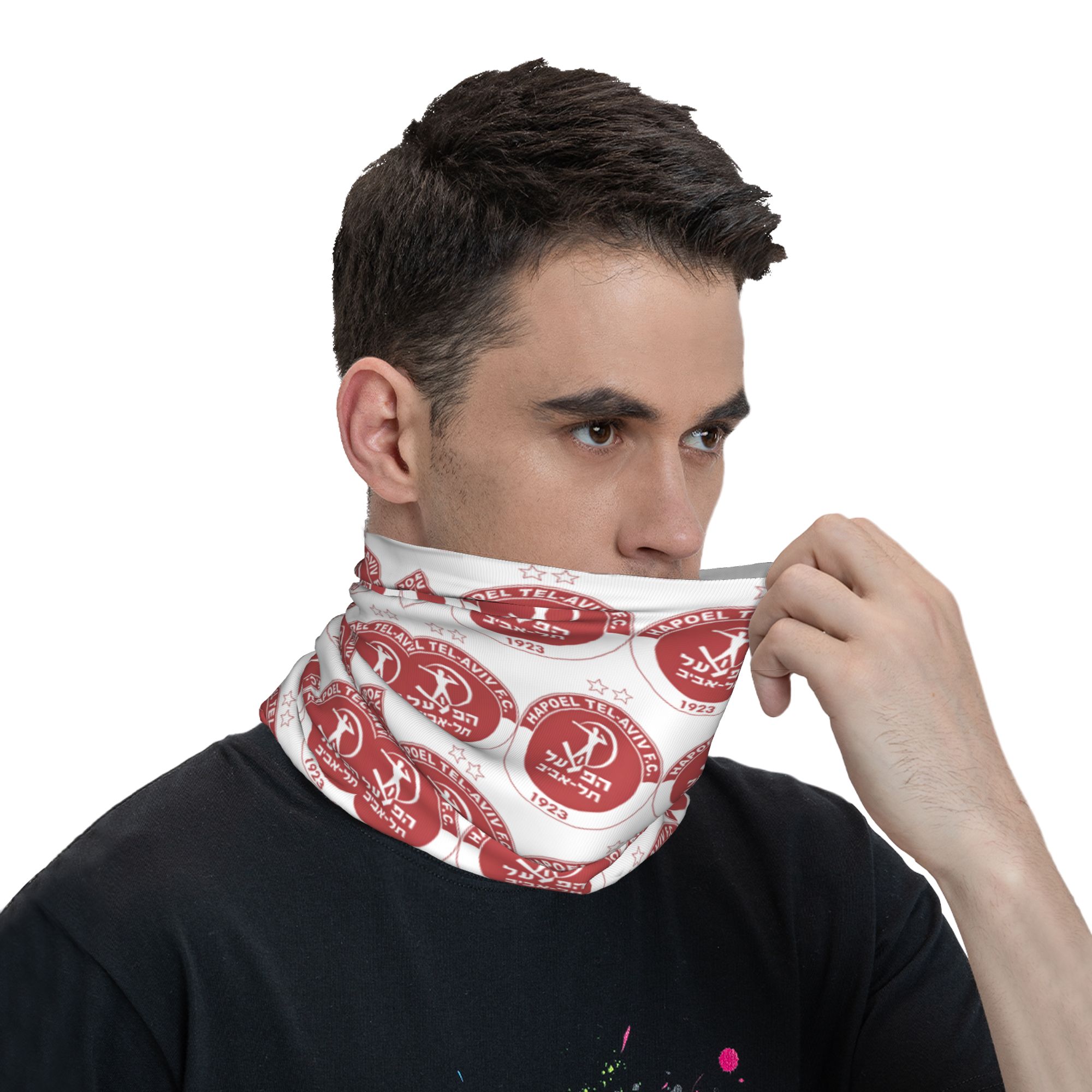 Hapoel Tel Aviv Bandana  Funny - đánh giá và giá Fishing Mask Sun Protection
